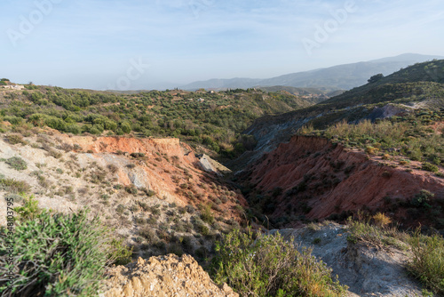mountainous landscape with badlands in southern Spain