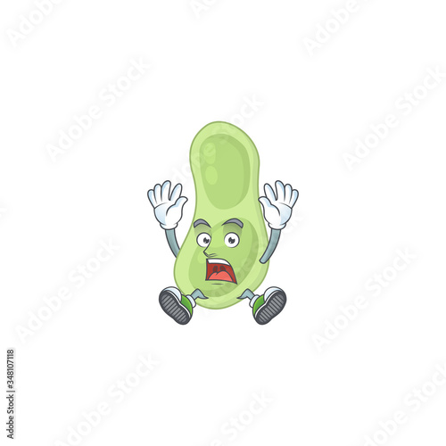 Принти на полотні Staphylococcus pneumoniae cartoon character design showing shocking gesture