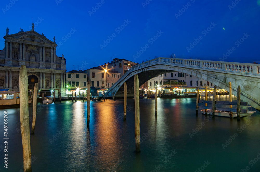 VENICE/ITALY 27TH SEPTEMBER 2006 - Scalzi Bridge at Night.