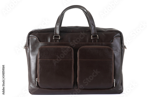business briefcase bag isolated on white background