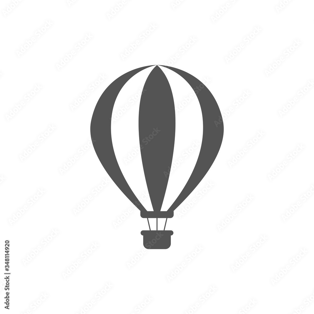 Fototapeta premium Air balloon icon design template vector isolated