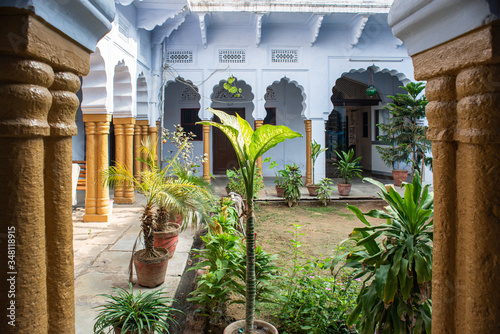 Traditional Rajasthani Courtyard   photo