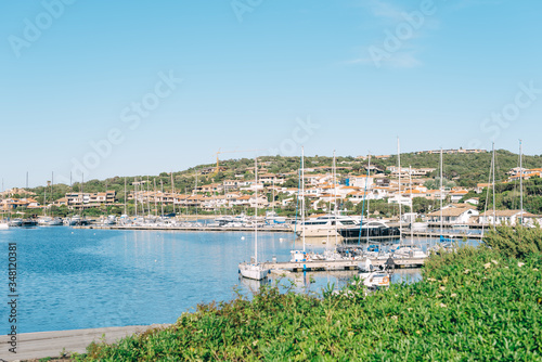 View on Porto Rotondo Harbor, Sardinia