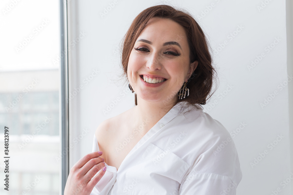 Close-up of woman wearing a Jewelry, bijouterie and accessories. Close-up of woman wearing a Jewelry, bijouterie and accessories.