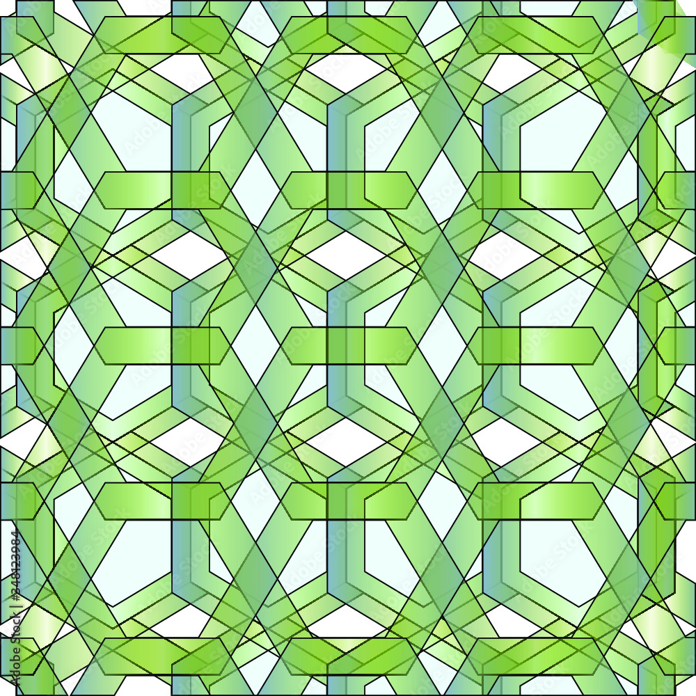seamless pattern of green geometric shapes seamless pattern of green geometric shapes