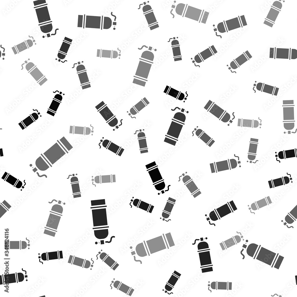 Black Aqualung icon isolated seamless pattern on white background. Oxygen tank for diver. Diving equipment. Extreme sport. Sport equipment. Vector Black Aqualung icon isolated seamless pattern on white background. Oxygen tank for diver. Diving equipment. Extreme sport. Sport equipment. Vector