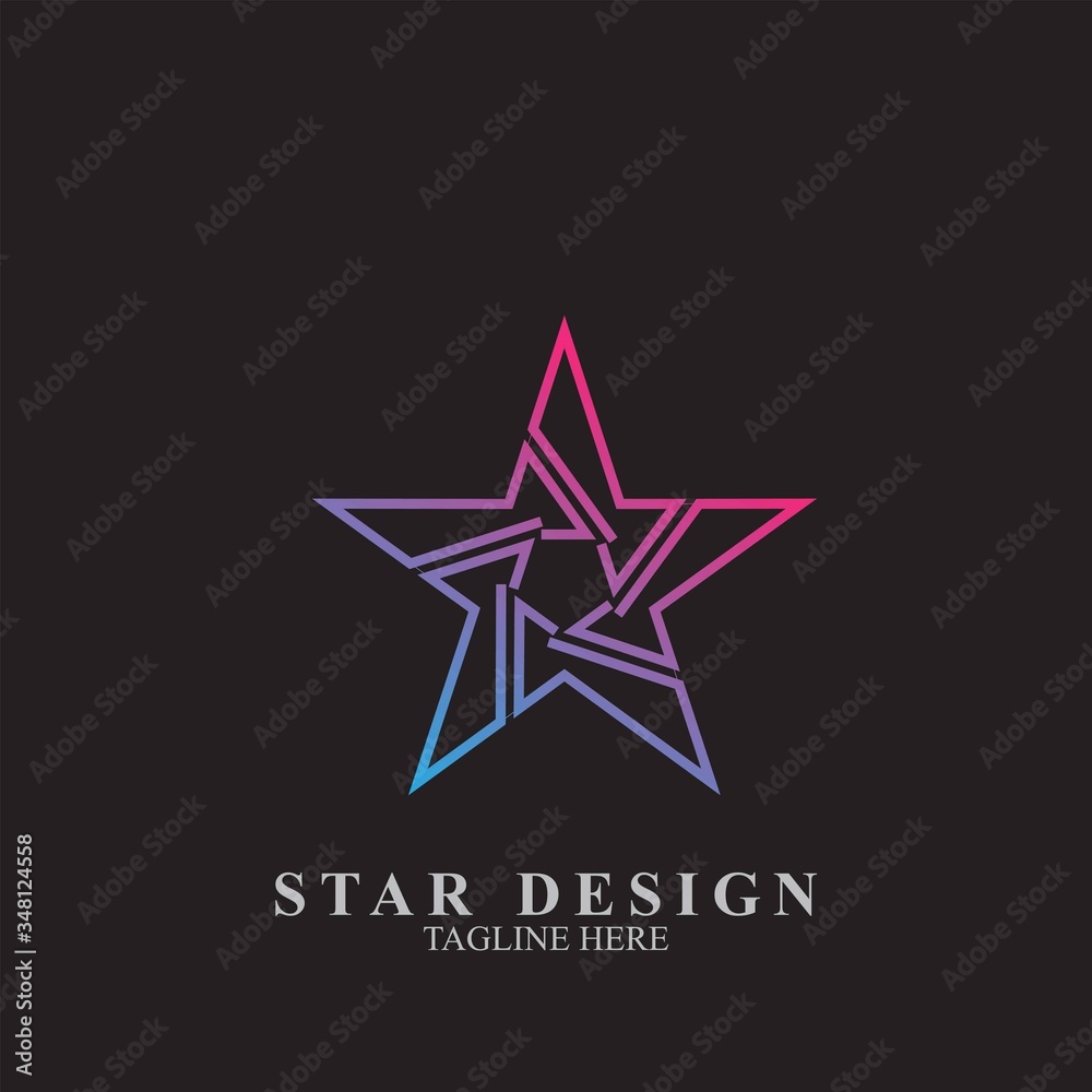 Obraz premium Premium star logo design