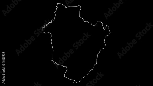 Hajdu Bihar Hungary map outline animation photo