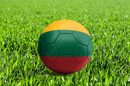 Lithuania Flag on Soccer Ball