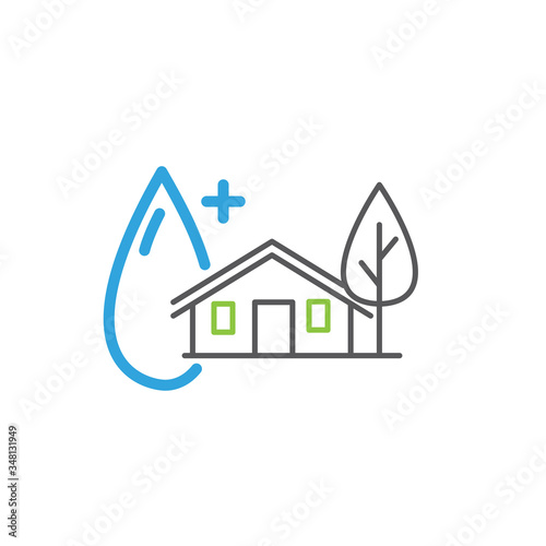 house hygiene icon vector illustration of home design