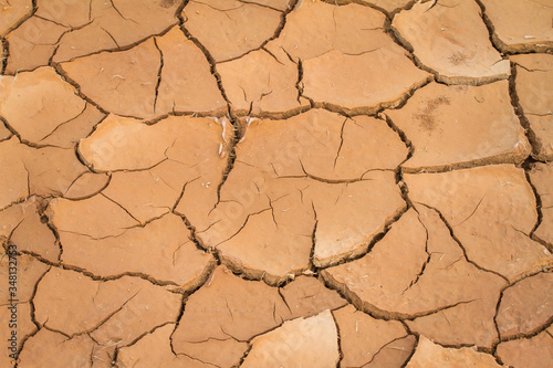 The ground is dry until cracked, used as a background