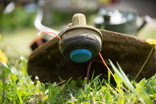 Wallpaper Mural Gas scythe lies on the grass Torontodigital.ca