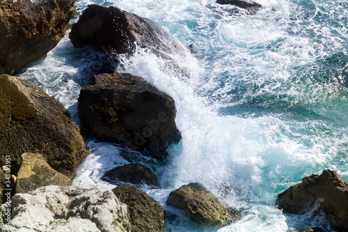 Rocks and waves