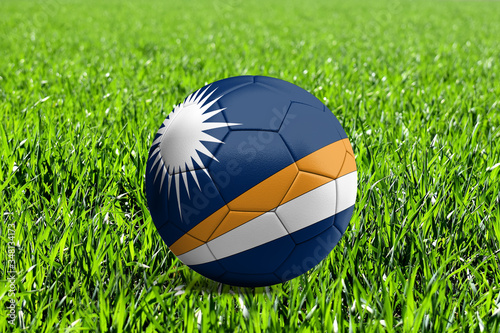 Marshall Flag on Soccer Ball