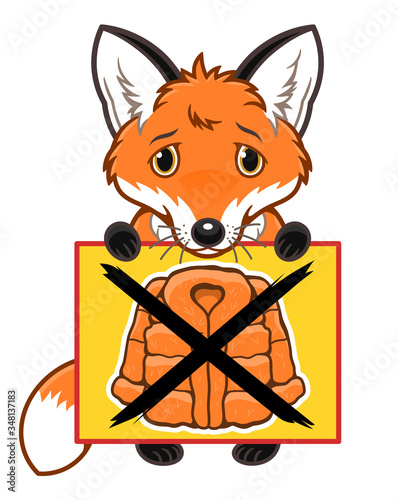 Anti fur coats fox