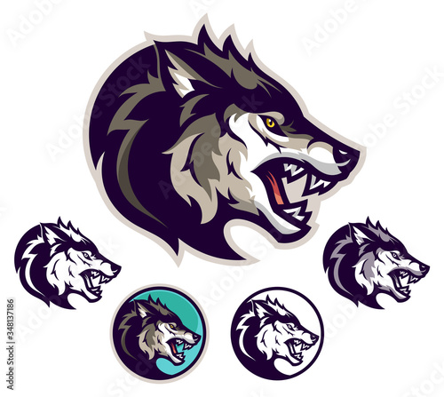 Angry wolf emblem