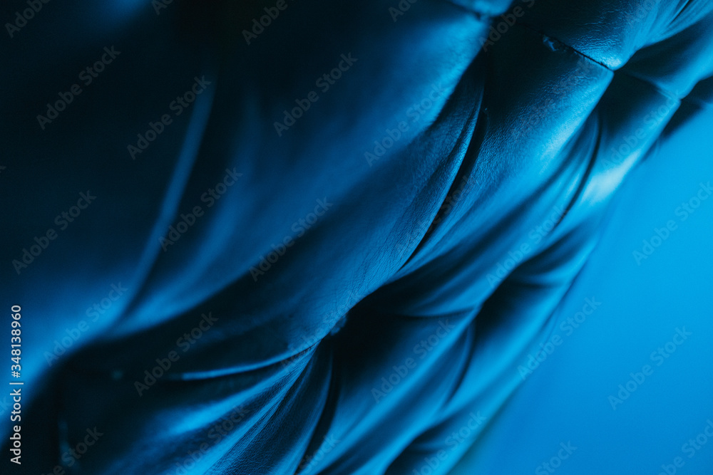 Obraz premium Abstract blue color fabric background texture 