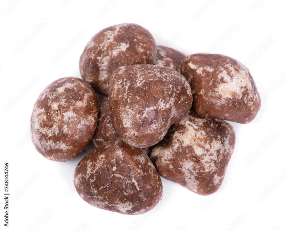 Group of chocolate gingerbread cookies Group of chocolate gingerbread cookies