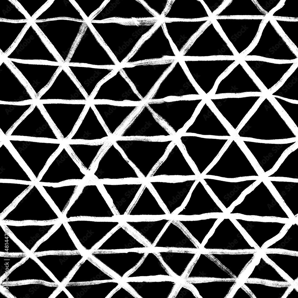 Simple black and white stripes triangle, abstraction, alternation. Hand illustration, dry brush. Scandinavian style, design for wallpaper, fabric, textile. Simple black and white stripes triangle, abstraction, alternation. Hand illustration, dry brush. Scandinavian style, design for wallpaper, fabric, textile.