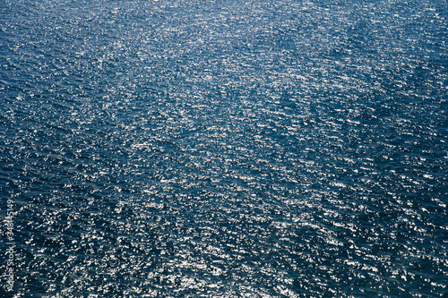 Bblue ocean water surface with ripples