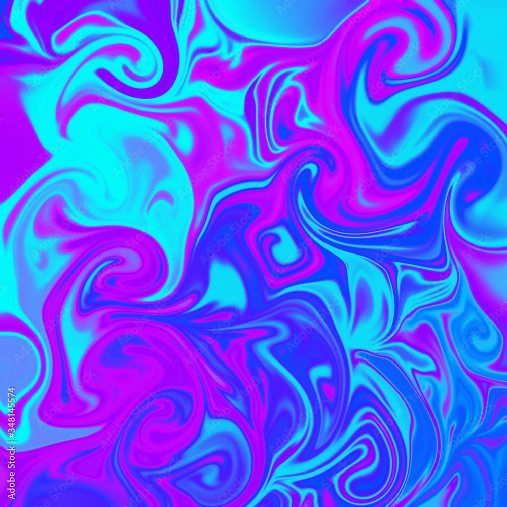Holographic in neon color. Bright neon illustration of liquid swirl marble pattern. Modern foil background in vivid color, swirl pattern abstract background. Rainbow Colorful digital art surface. Holographic in neon color. Bright neon illustration of liquid swirl marble pattern. Modern foil background in vivid color, swirl pattern abstract background. Rainbow Colorful digital art surface.
