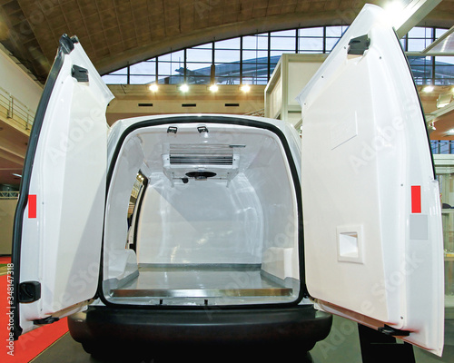 Insulated Fridge Van Open Doors photo