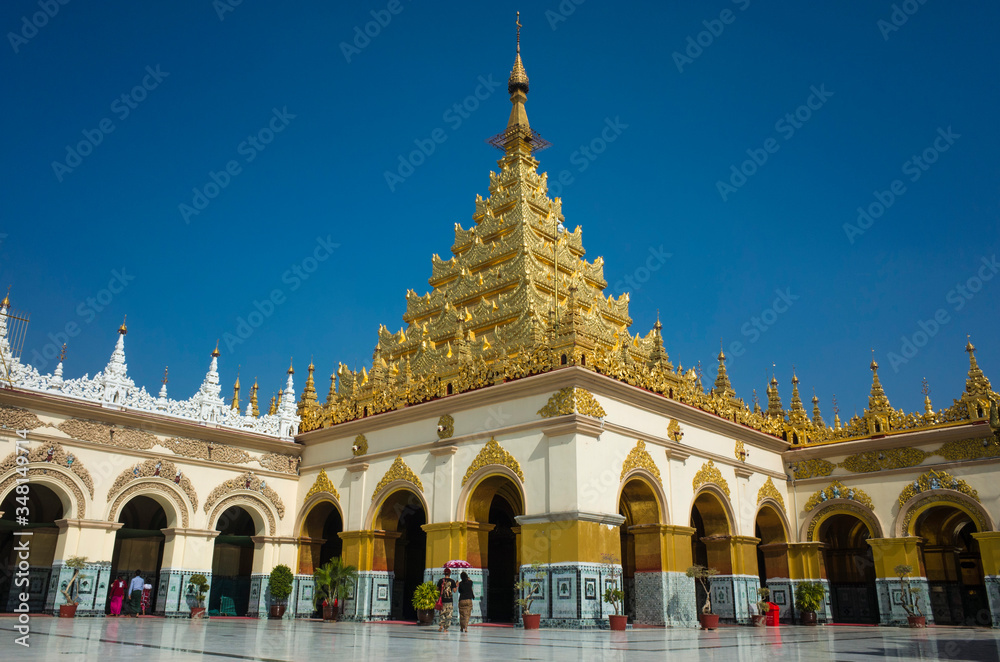 Mahamuni Buddha Temple - Buddhist temple and major pilgrimage site in Mandalay, Myanmar