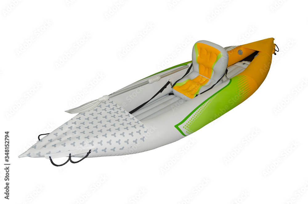 Fototapeta premium Modern kayak isolated on a white background