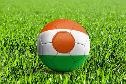 Niger Flag on Soccer Ball