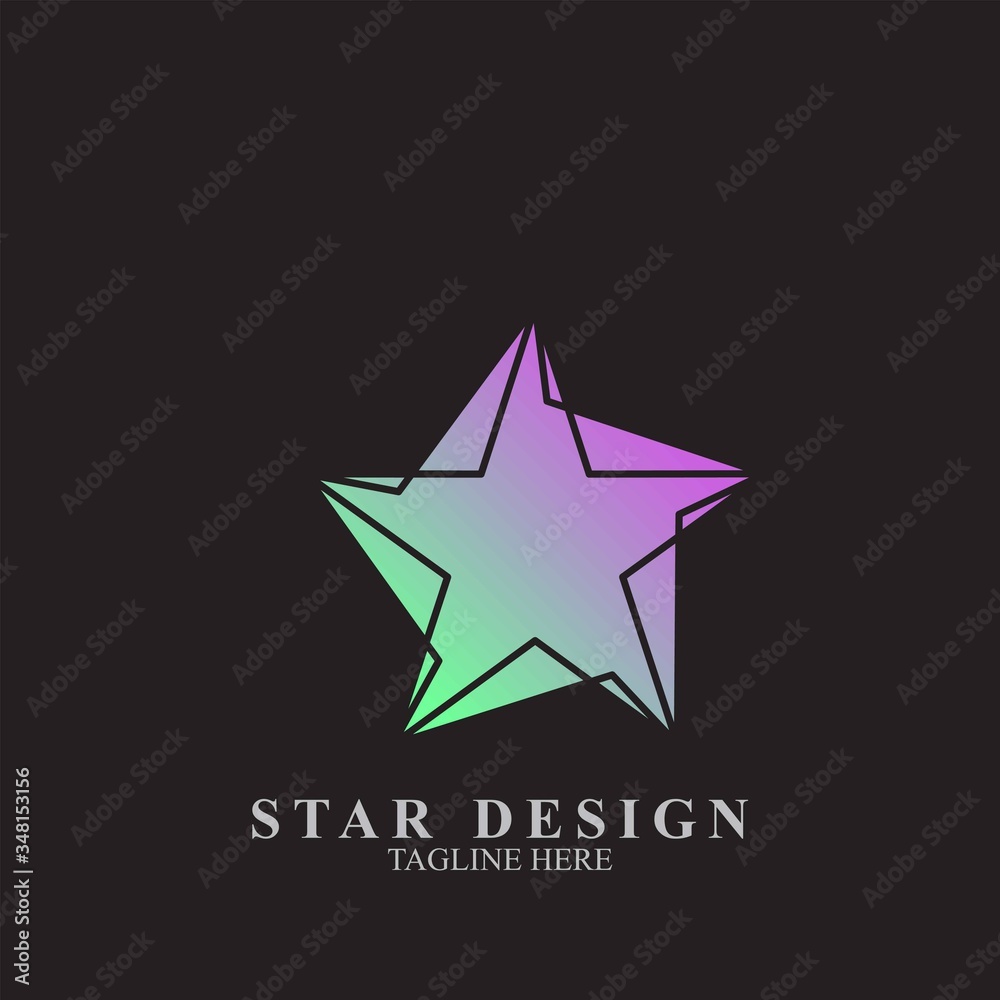 Obraz premium Premium star logo design
