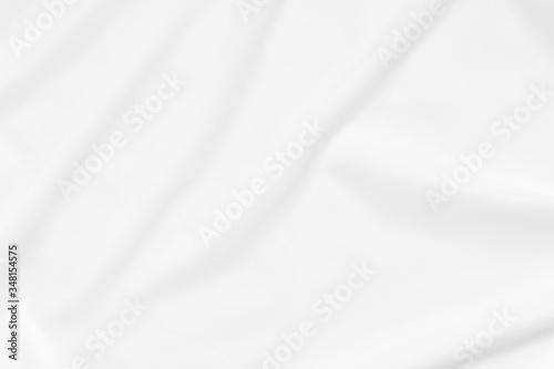 Abstract and soft focus wave of white fabric background, white texture and detail