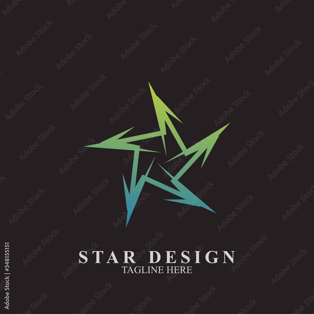 Obraz premium Premium star logo design