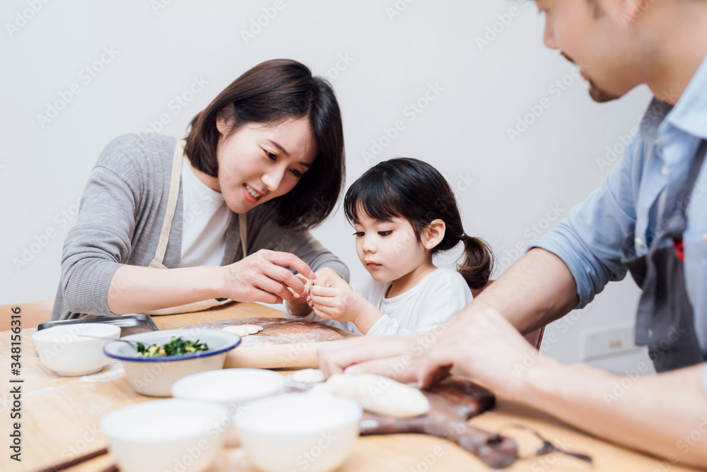 Family cooking at home Family cooking at home