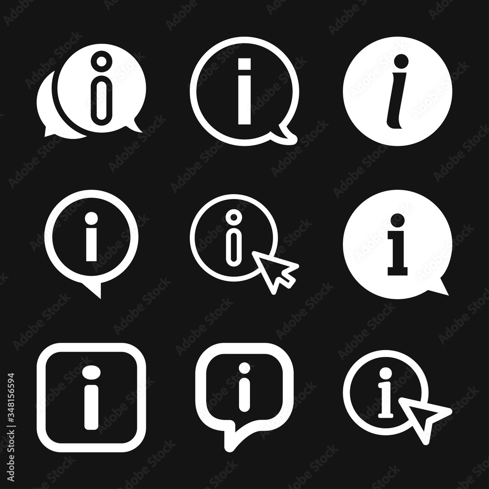 Information icon, vector symbol used for assistance and tourism Information icon, vector symbol used for assistance and tourism