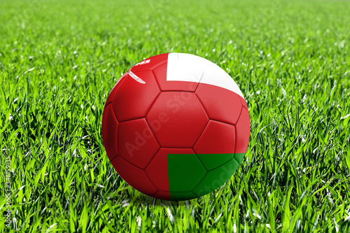 Oman Flag on Soccer Ball