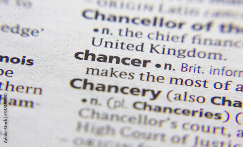 Chancer word or phrase in a dictionary. photo