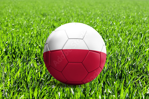 Poland Flag on Soccer Ball