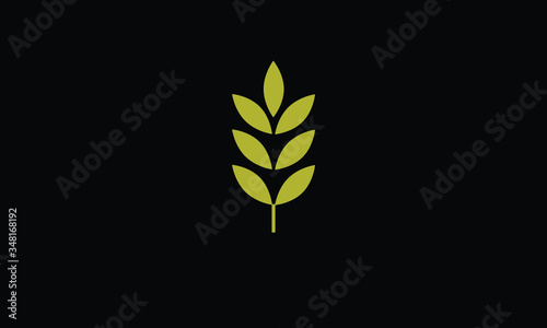 AGRICULTURE WHEAT logo template vector icon design