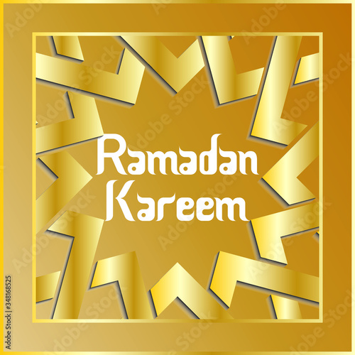 beautiful ramadan kareem greeting card design with mandala art