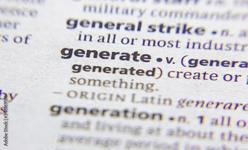 Generate word or phrase in a dictionary.