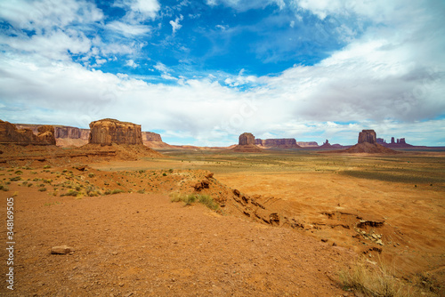 the scenic drive in the monument valley  usa