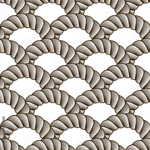 Rope seamless pattern, tren...