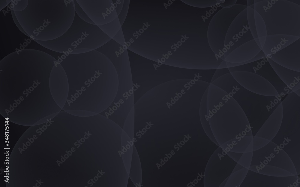 Abstract black background. Backdrop with dark transparent bubbles. 3D illustration Abstract black background. Backdrop with dark transparent bubbles. 3D illustration