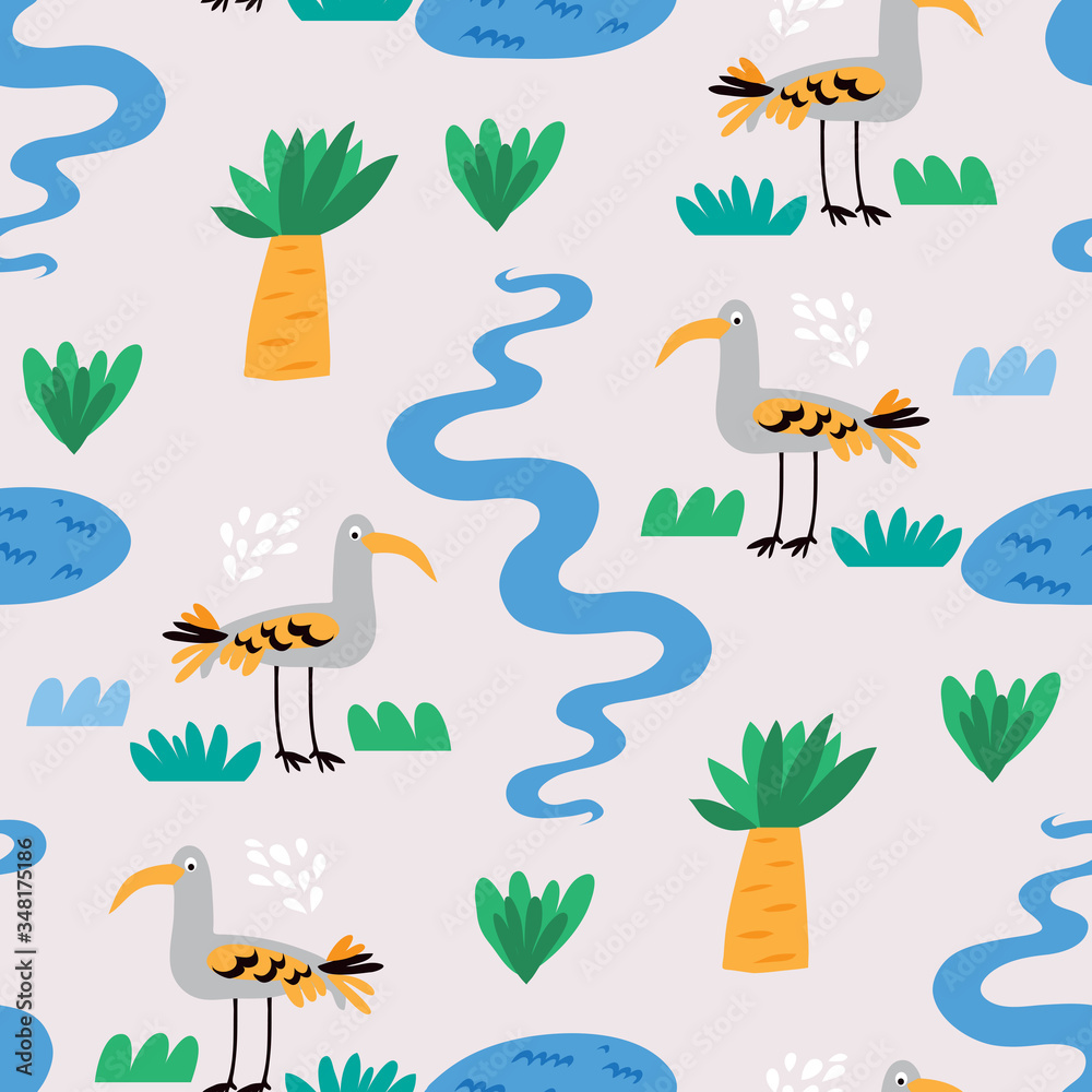 African bird pattern 2 African bird pattern 2