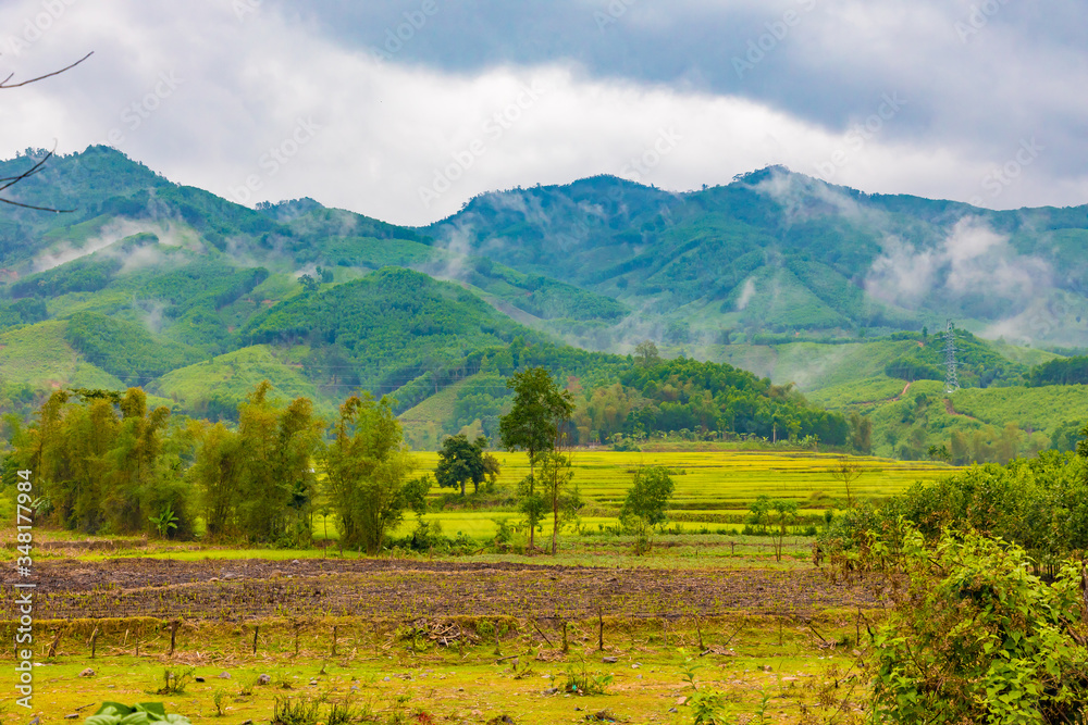Mountains, hills  and jungle landscapes in Vietnam