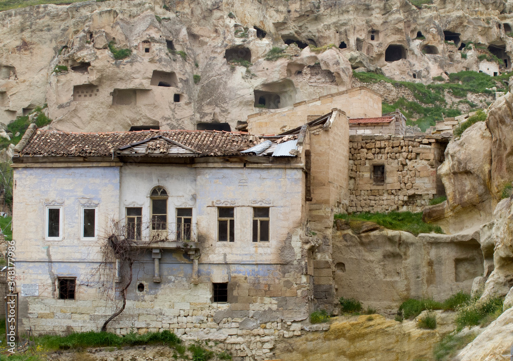 old architecture of small towns in Turkey