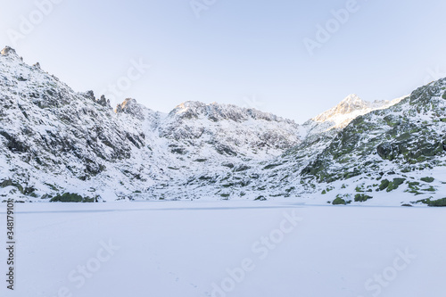 Snow covered mountains in Spain.