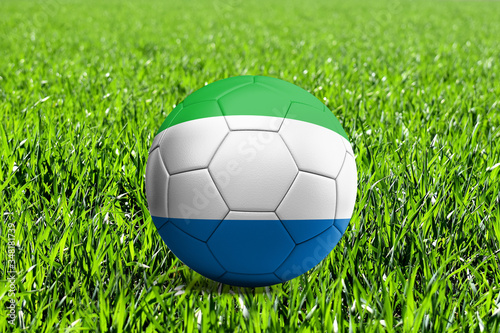 Sierra Leone Flag on Soccer Ball