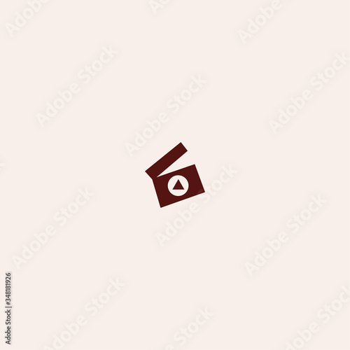 Media Films Abstract logo icon template design in Vector illustration