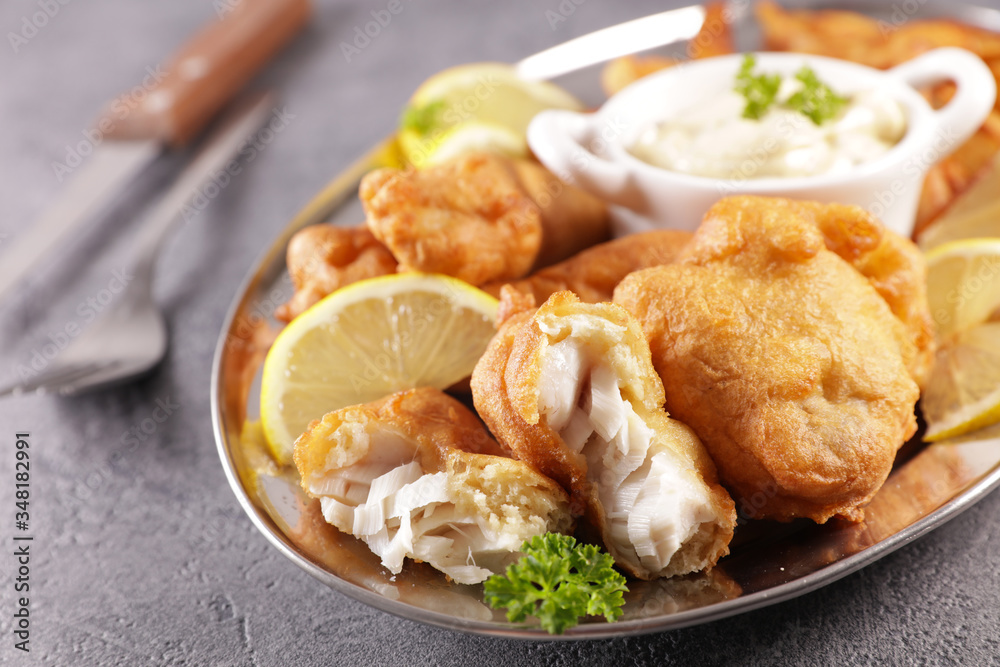 fish and chips with sauce fish and chips with sauce